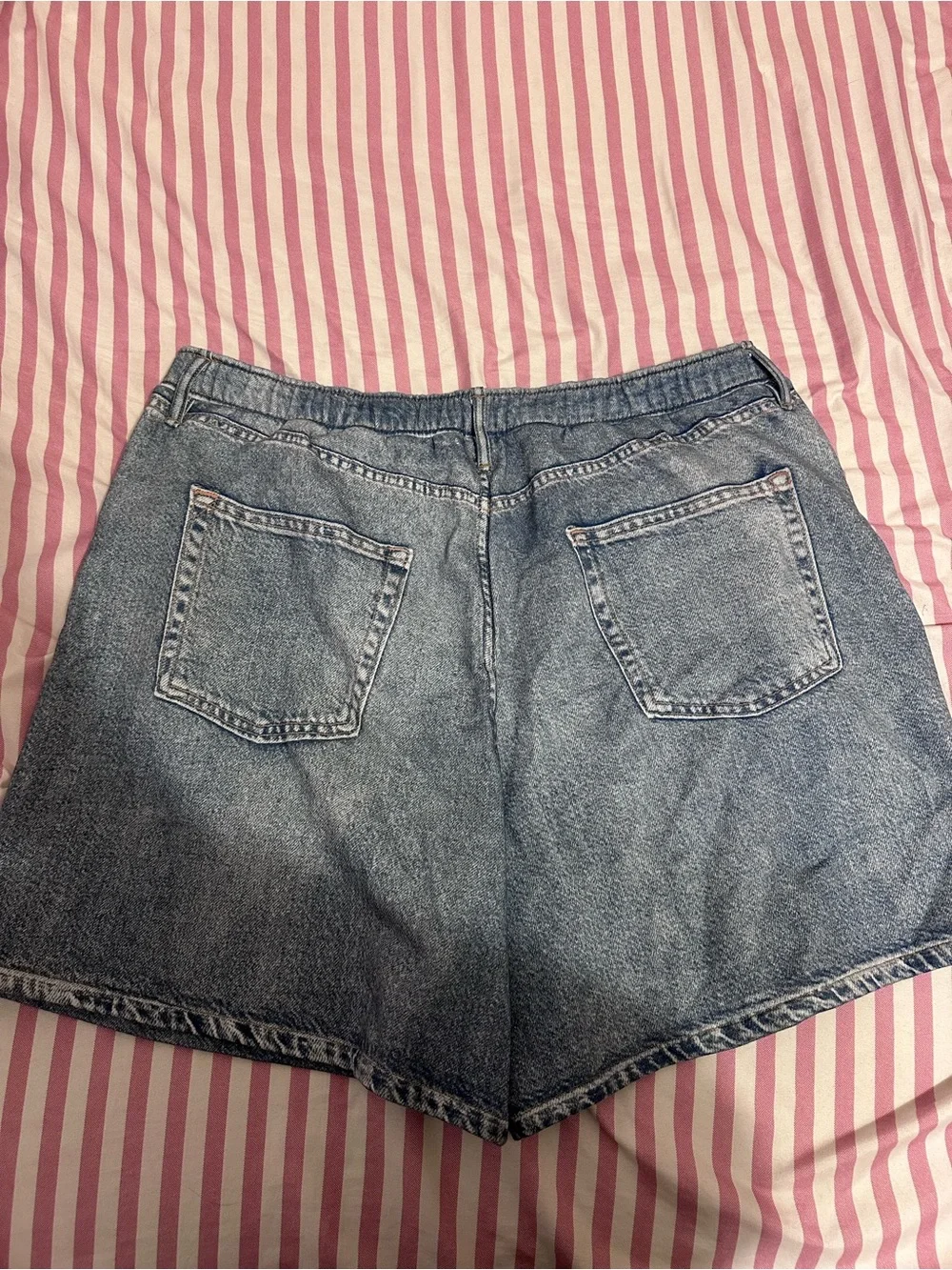 GAP Light Blue High-Rise Denim Shorts